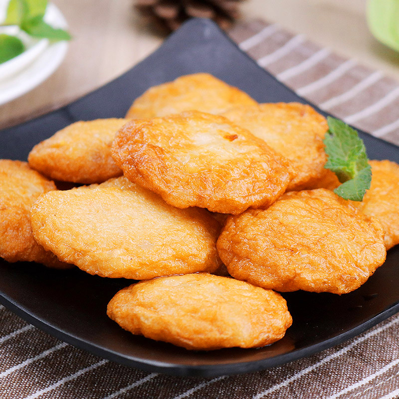 墨鱼饼鱼浩洋手打冷冻半成品手工花枝阳江烧烤鱼糕