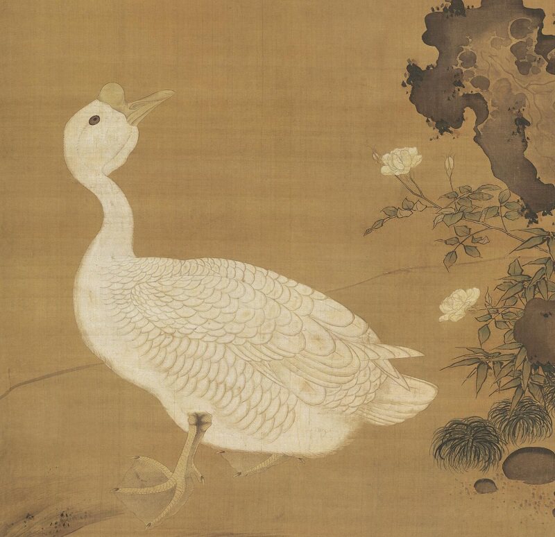 吕纪梅鹅古代名家工笔花鸟国画临摹学习高清国画