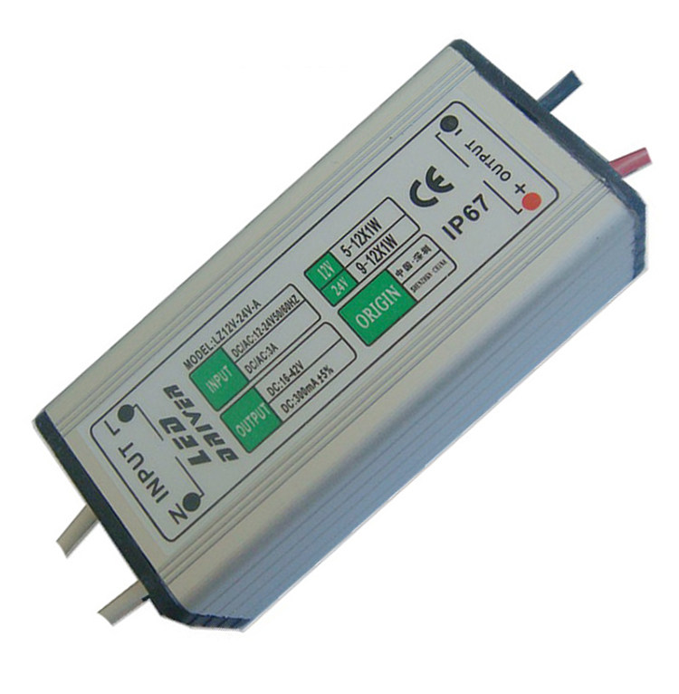 812x1w整流器led驱动12v24v电瓶专用8w9w10w12wled电源镇流器灯具配件