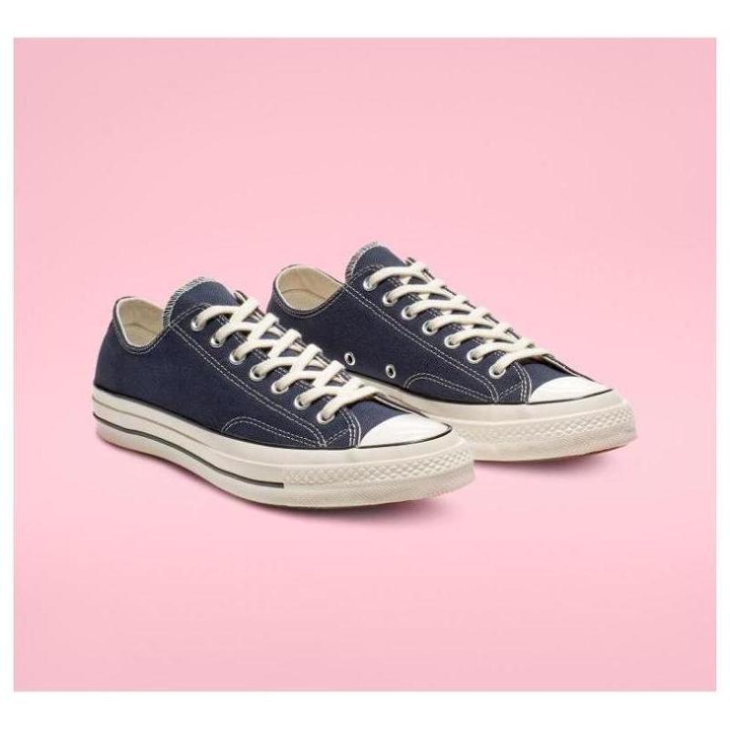 converse匡威男帆布鞋圆头系带低帮纯色新款正品164950c