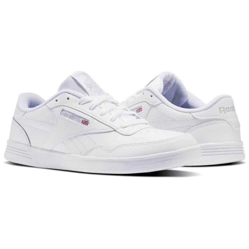 reebok锐步男鞋板鞋运动鞋柔软真皮系带小白鞋正品休闲板鞋