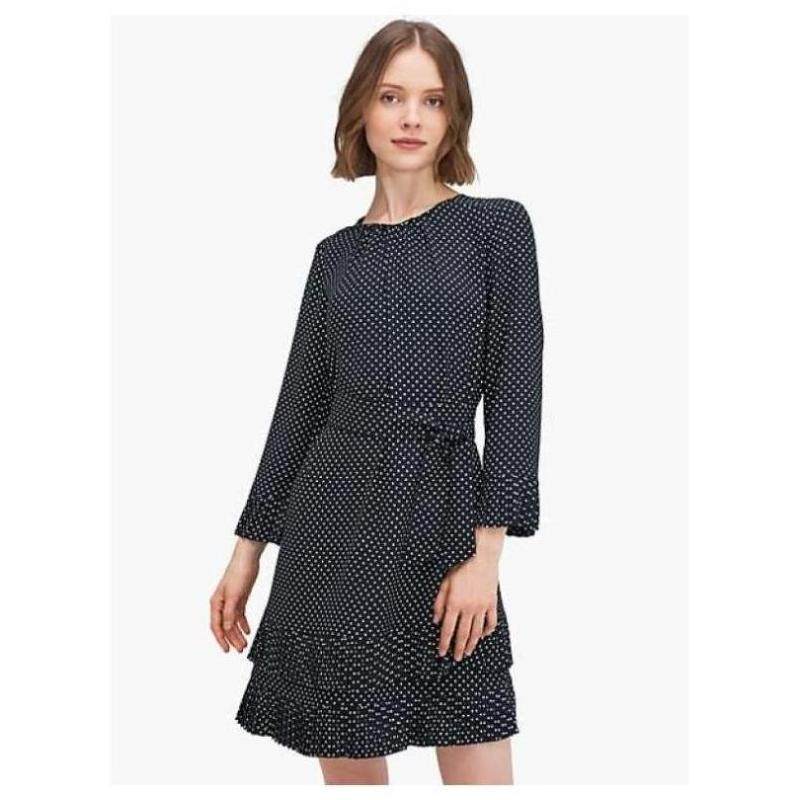 katespadenewyork女士连衣裙长裙淑女拼色短裙连衣裙