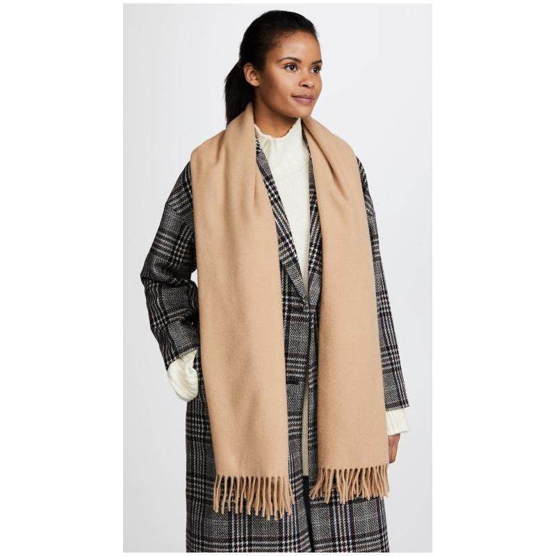 acnestudios围巾纯色冬季保暖流苏轻便休闲舒适围巾