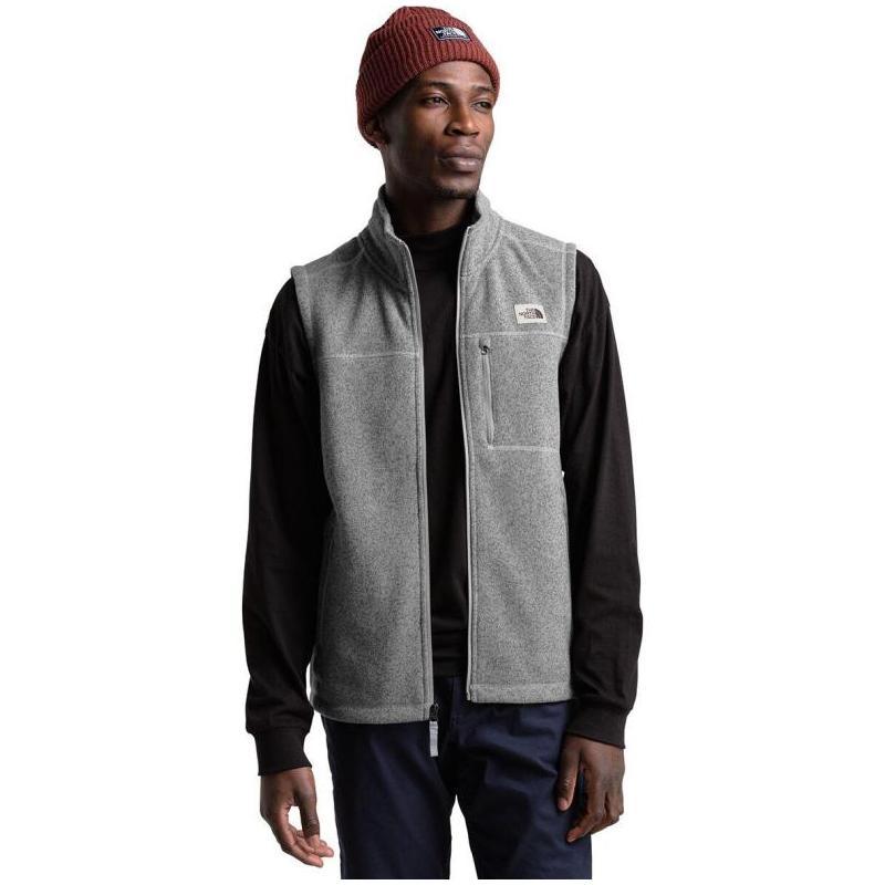 thenorthface北面男士羊毛背心拉链立领轻便背心