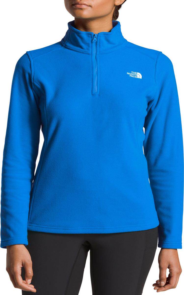 thenorthface北面长袖半拉拉链纯色经典正品t恤