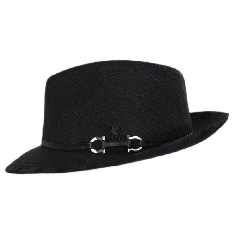 stacyadams帽子礼帽拼色轻便舒适百搭休闲都市帽子