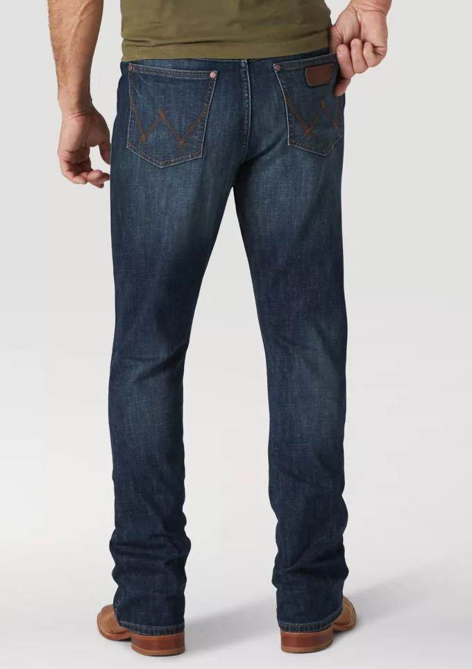 wrangler威格男裤牛仔裤秋冬微喇长裤经典休闲耐磨日常正品110751