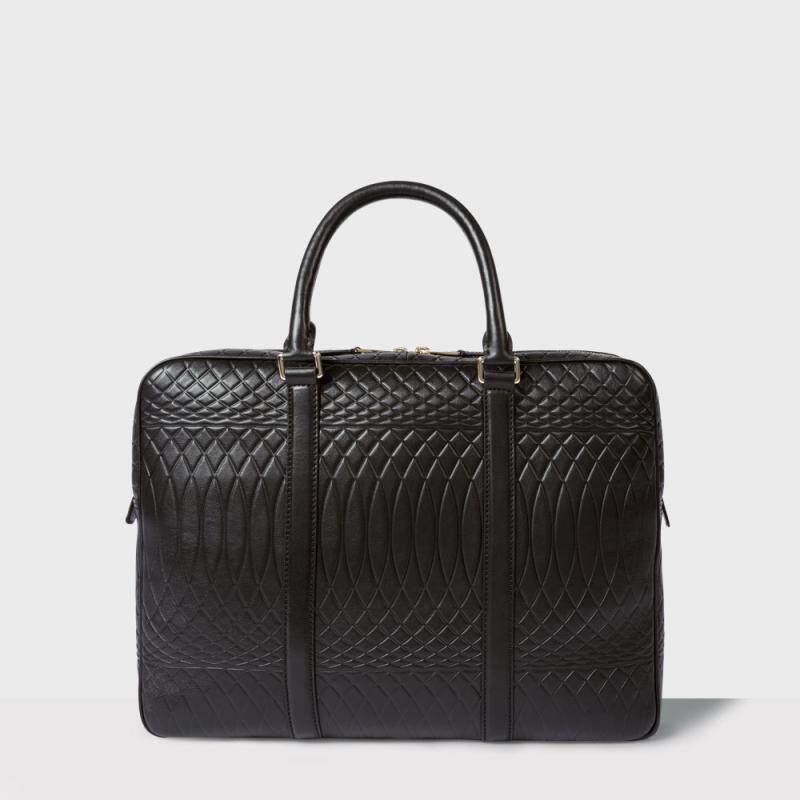 paul smith男包手提包商务公文包压纹牛皮包美国直邮psi13121