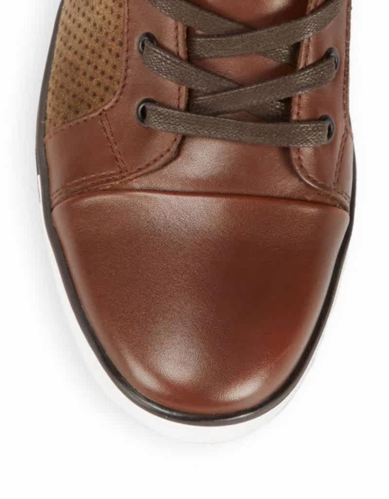 kennethcolenewyork男高帮鞋系带圆头板鞋时尚高帮鞋