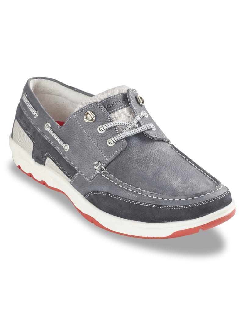 rockport乐步套脚皮质减震舒适简约休闲男鞋帆船单鞋