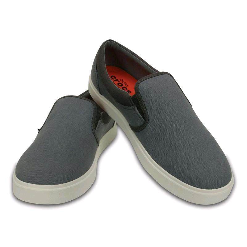 crocs卡洛驰男士黑色净版套脚低帮鞋板鞋时尚时尚美休闲板鞋