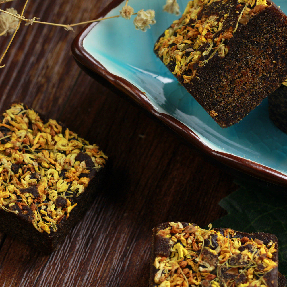 第2件19.9 广西金桂花古法桂花黑糖块500g甘蔗老红糖块包邮睡得香