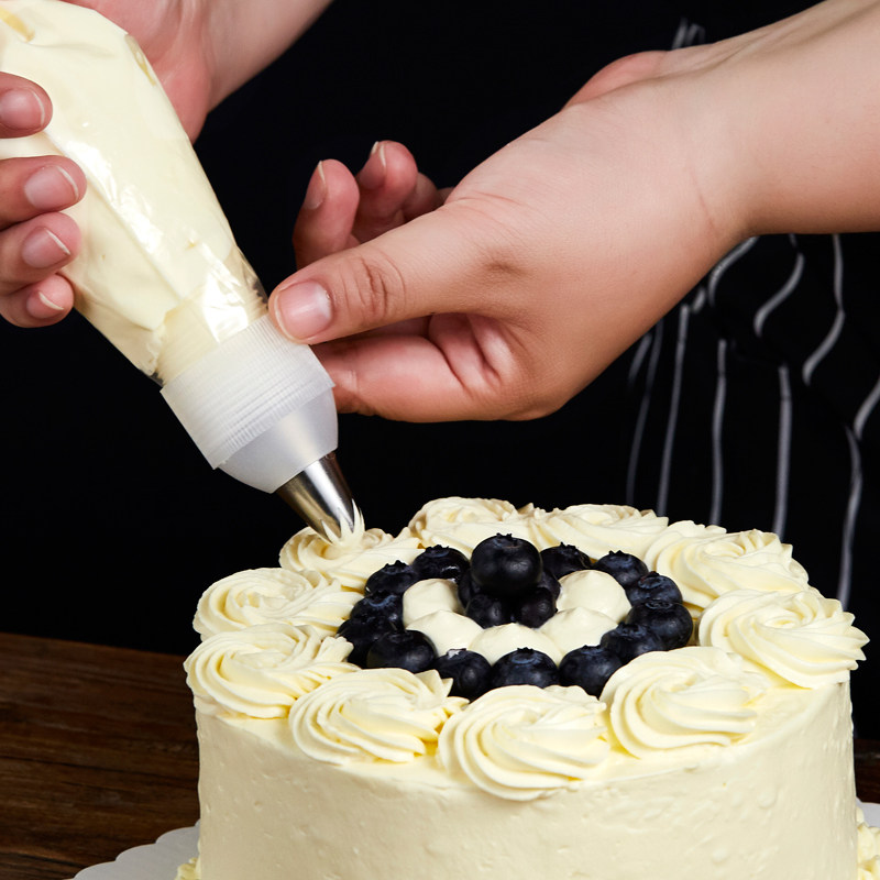 三能裱花嘴不锈钢网红曲奇蛋糕奶油溶豆泡芙挤花嘴sn7092烘焙工具_双