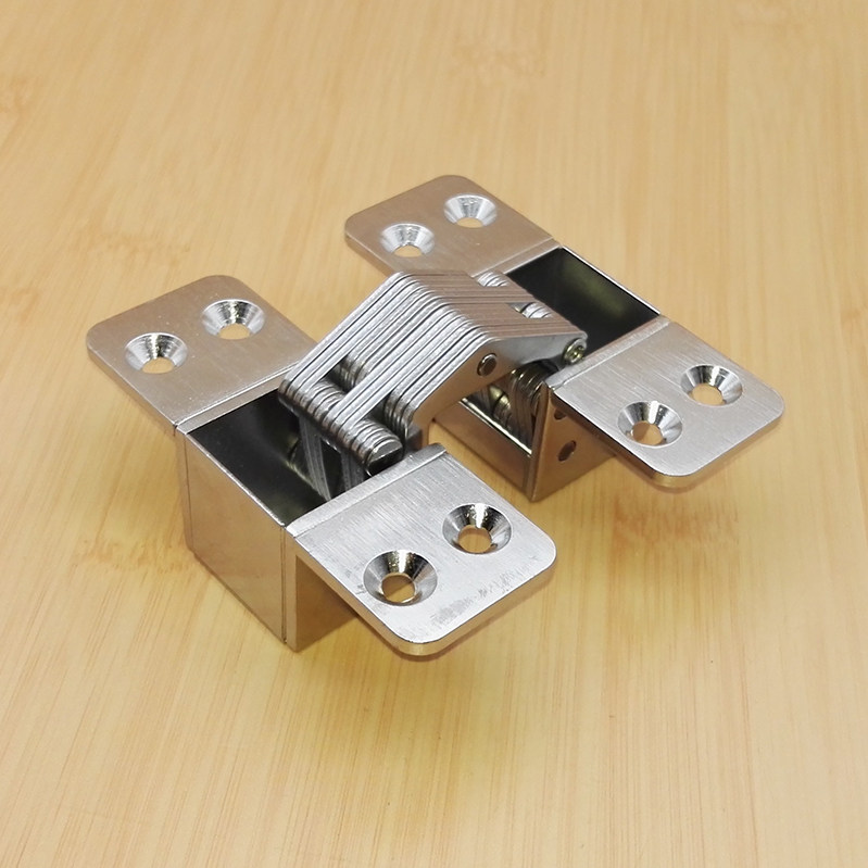 合页防盗铰链折叠隐形莱茵极简门隐藏暗合十字暗合页