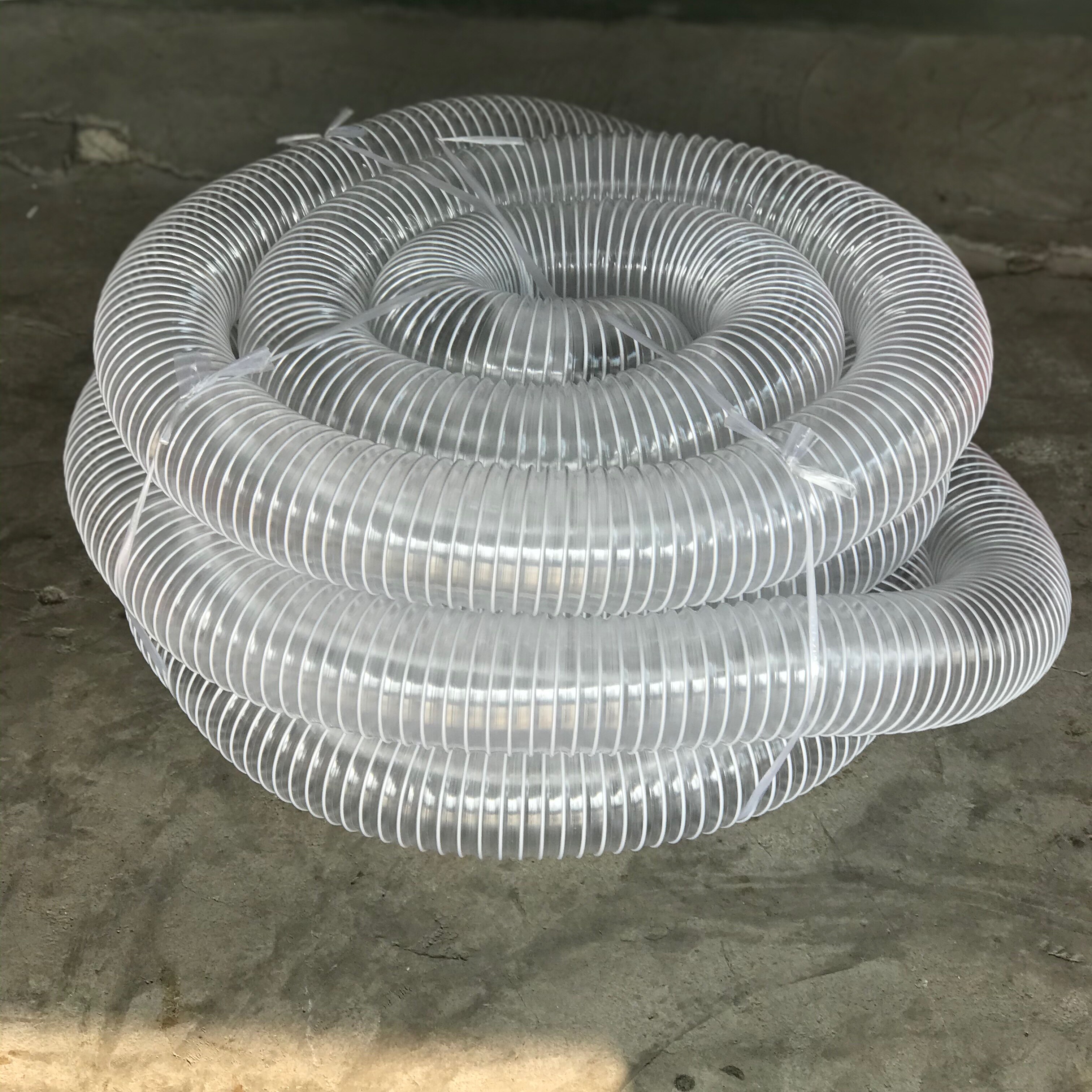 pvc工业吸尘风管伸缩软管透明木工雕刻机除尘化工管道及配件