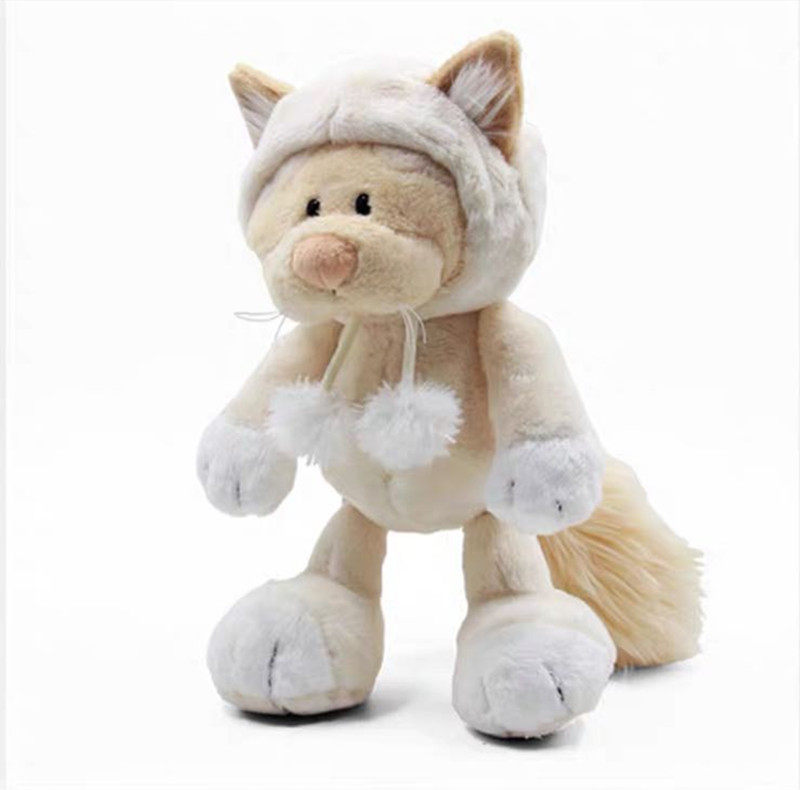 公仔nici专柜正品win9卡通可爱雌雄雪狸毛绒毛绒布艺类玩具