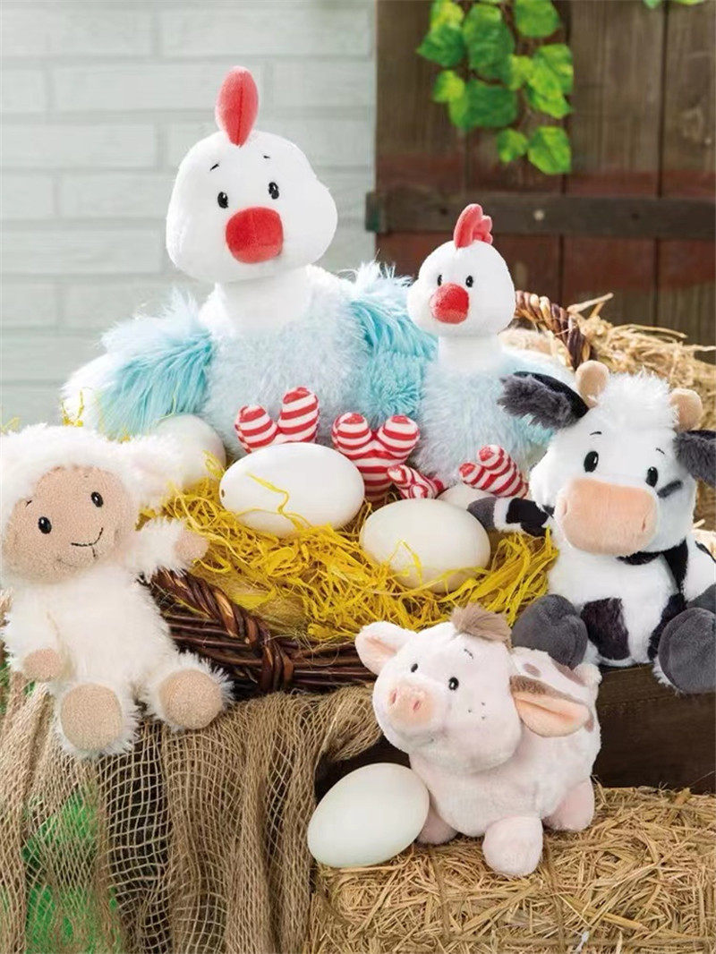 德国nici专柜正品卡通农场小猪毛绒玩具公仔玩偶毛绒布艺类玩具