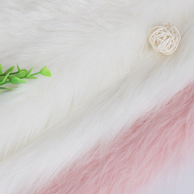 加厚纯白色长毛绒布料家居地毯饰品垫背景展示布地摊布柜台布面料