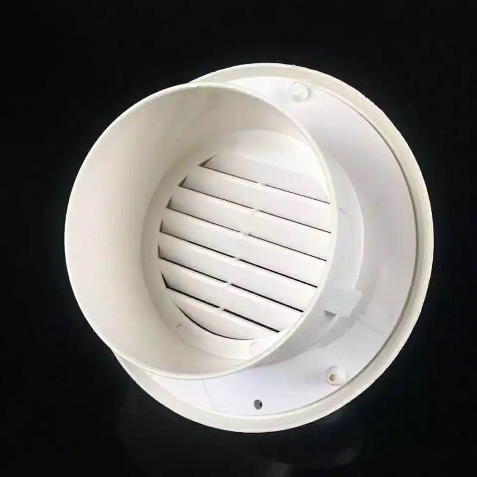 风口pvc风帽外墙防雨帽防风油烟机通风通风口口盖室内新风系统