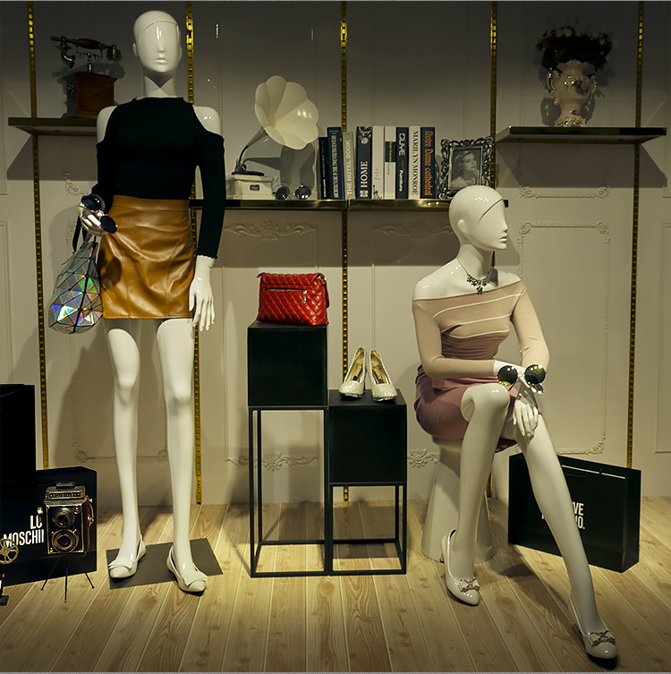 服装店女装模特假人体婚纱橱窗展示模型 高档模特道具女全身