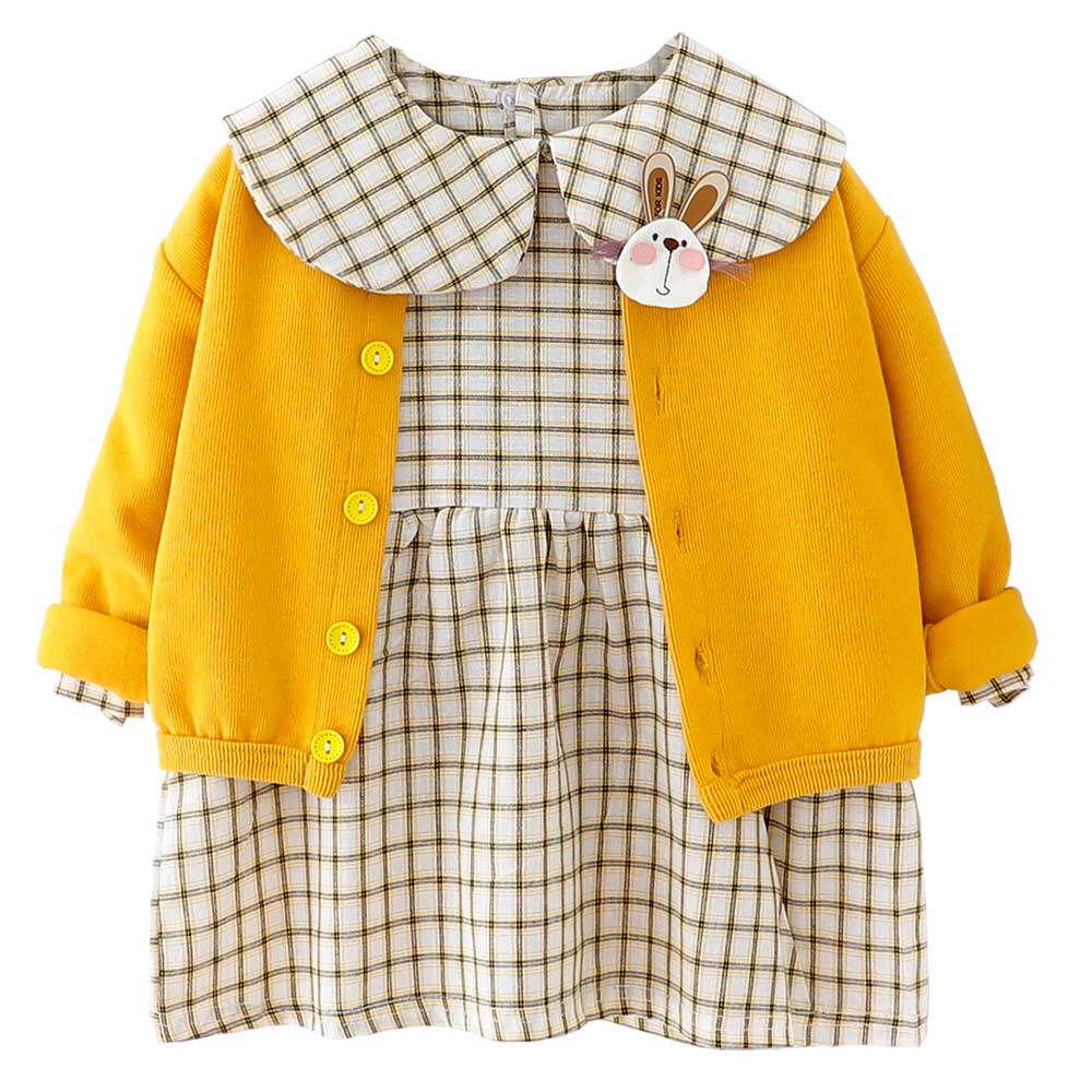 宝宝秋季时髦013连衣裙春秋儿童新款两件件套套装