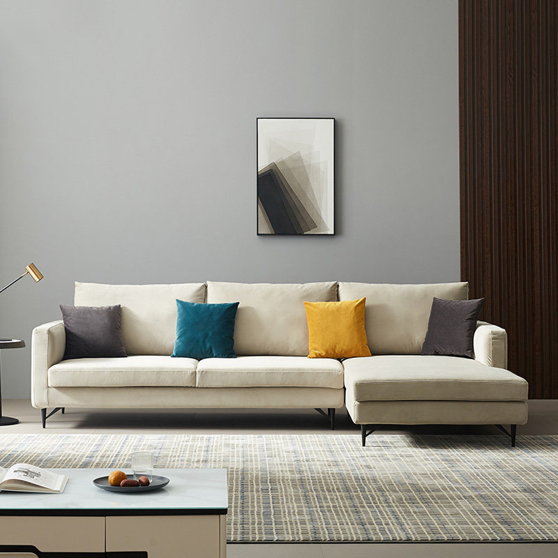 布艺沙发2020新款3米简约现代客厅转角组合套装布艺沙发