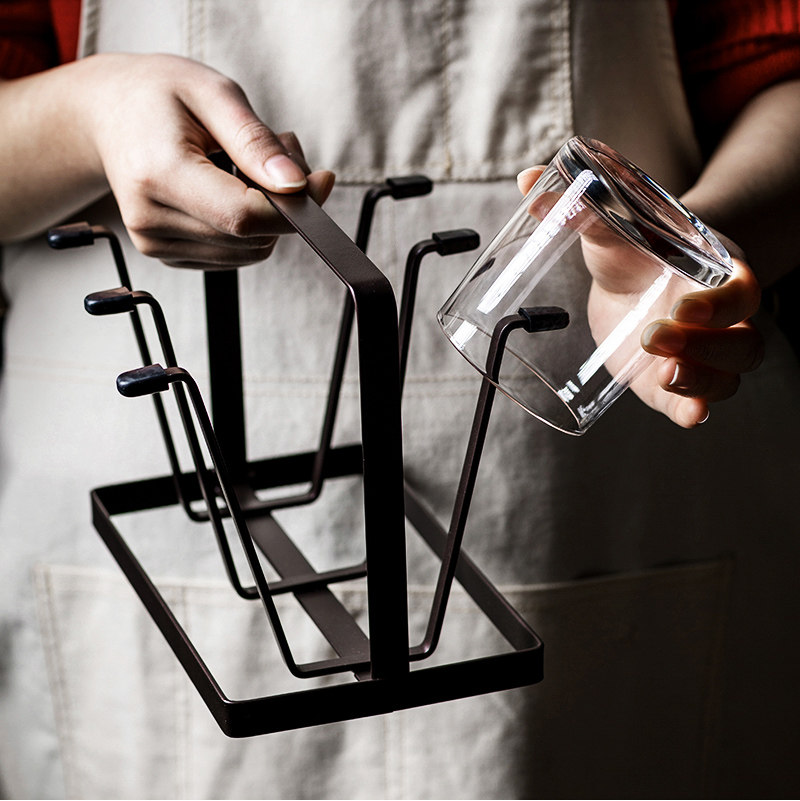 创意杯架子置物架家用玻璃杯茶杯水杯架沥水架收纳挂架咖啡杯晾