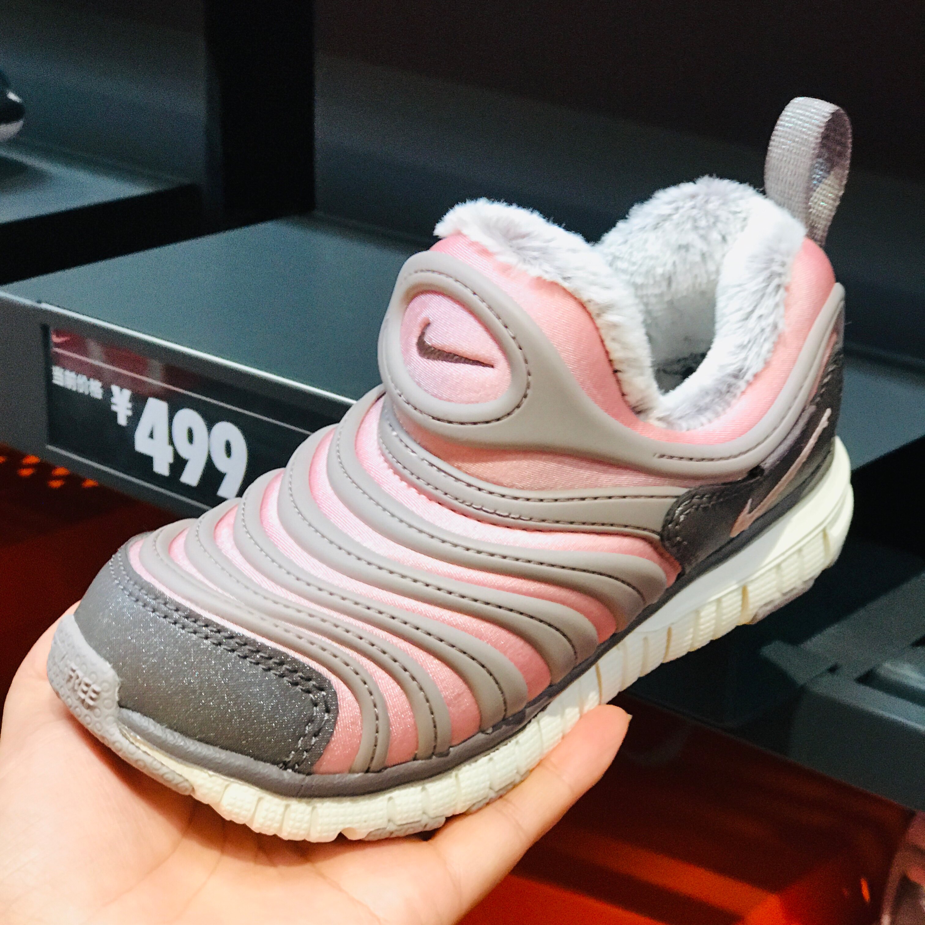 官方正品冬季新款nike耐克毛毛虫男女童鞋棉鞋运动鞋