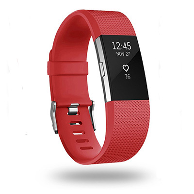 fitbit charge2表带 智能手环替换表带charge 2手表带硅胶透气Fitbit官方同款斜纹男女通用腕带替换带彩色潮 - 图0