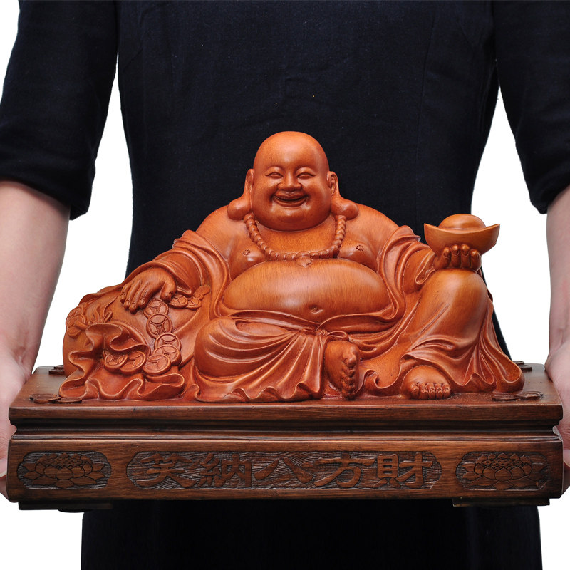 弥勒摆件招财佛像笑佛大肚居家供奉家用寺庙摆件