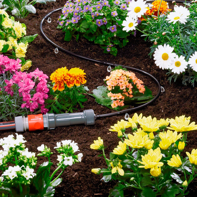 滴灌德国进口嘉丁拿地面阳台套装花园浇花节水雾化微喷