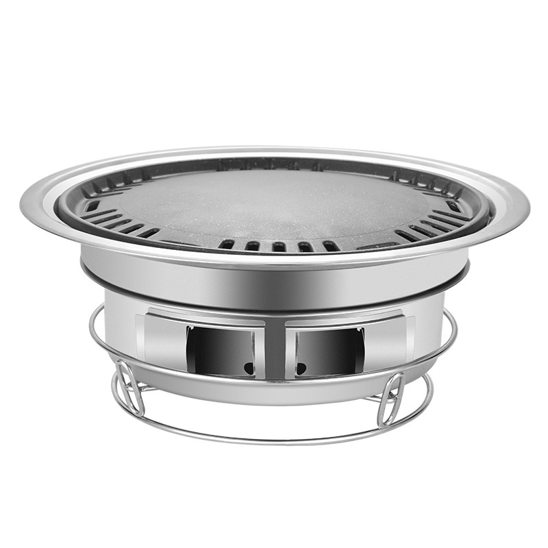 原始人韩式烧烤烤炉家用木炭烤肉炉子室内不锈钢烧烤炉