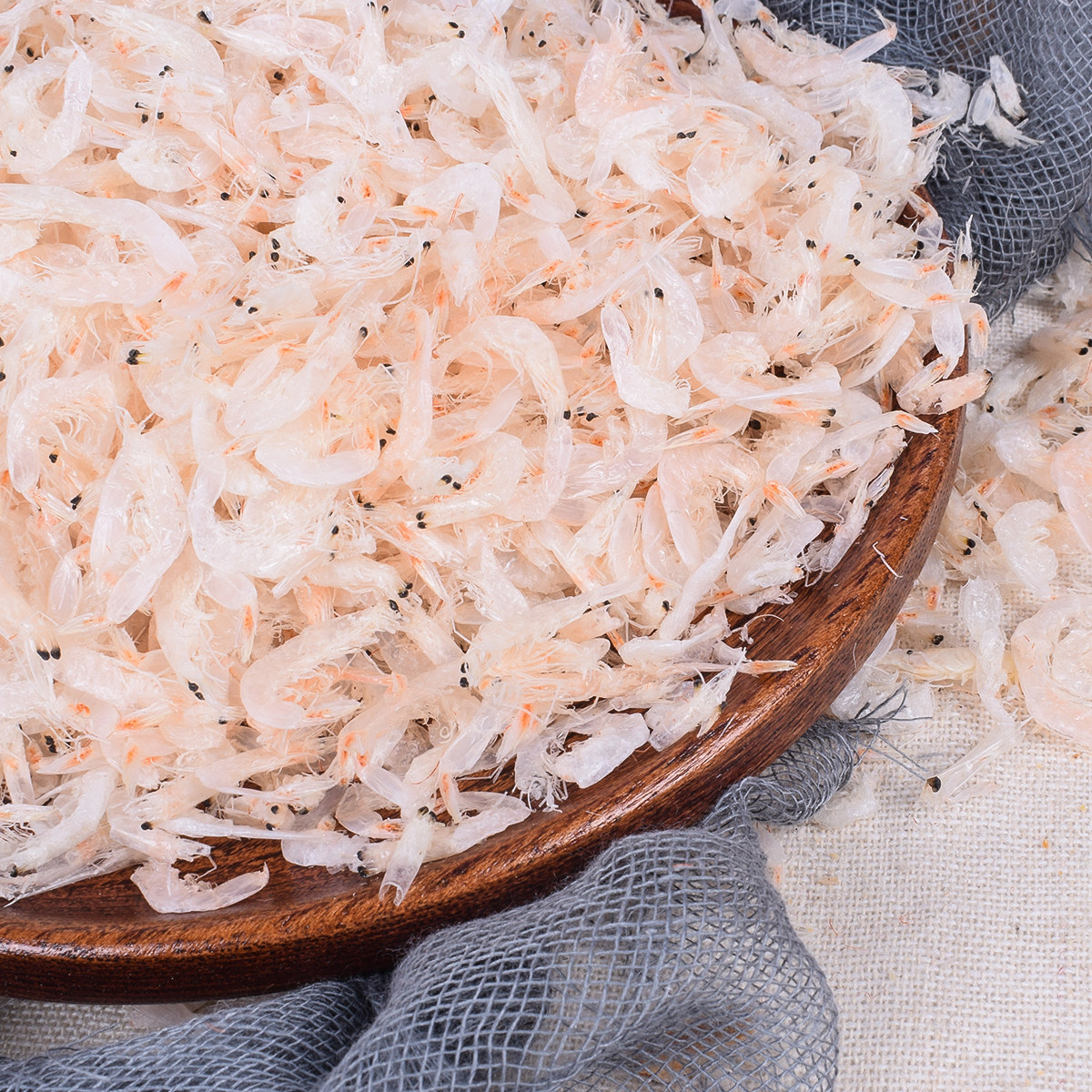 新货虾皮无盐淡干小虾皮干虾皮小虾米野生海米干货500克