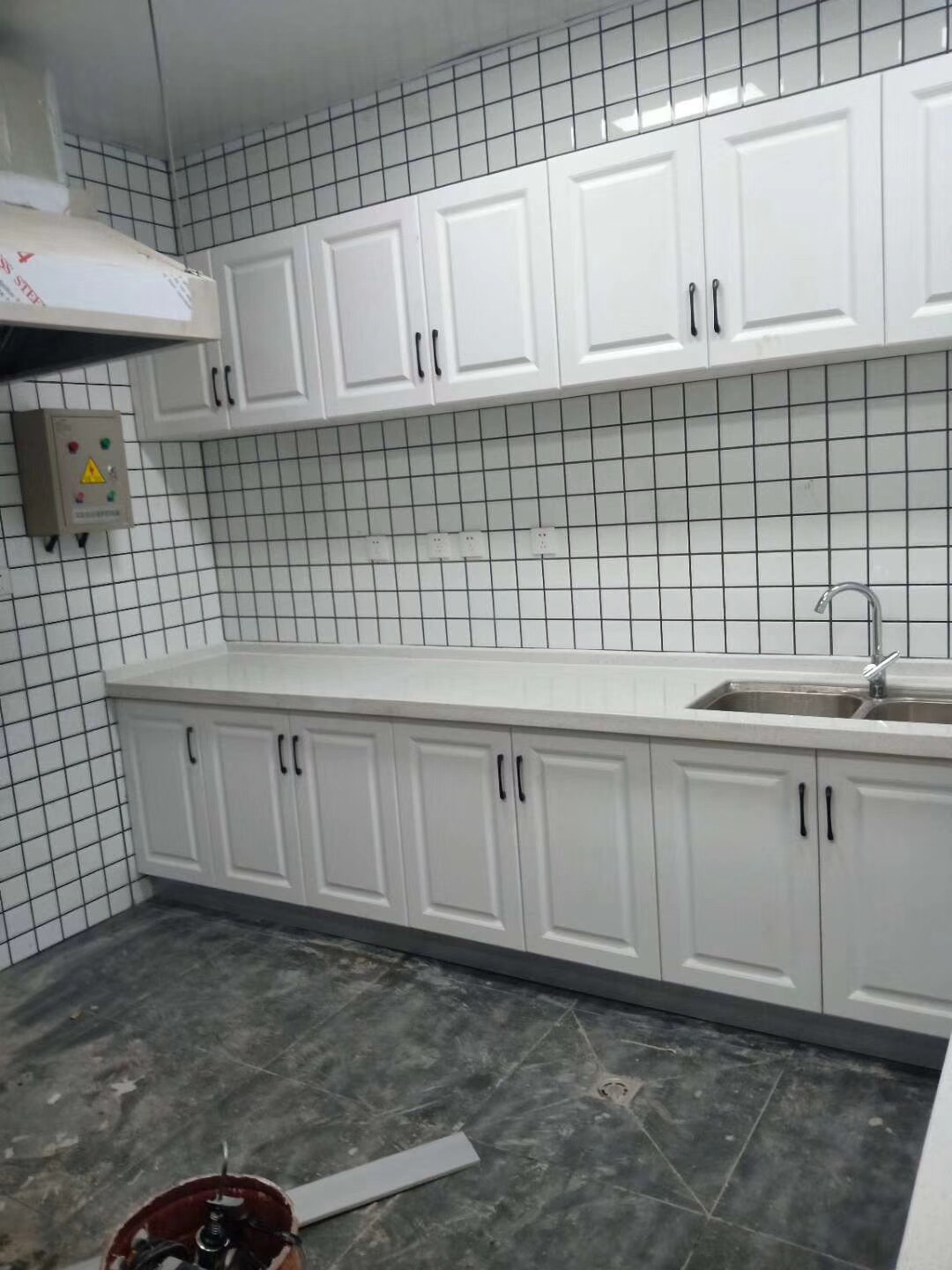 整体橱柜厨房定做模压吸塑门板定制欧式橱柜多层整体厨柜