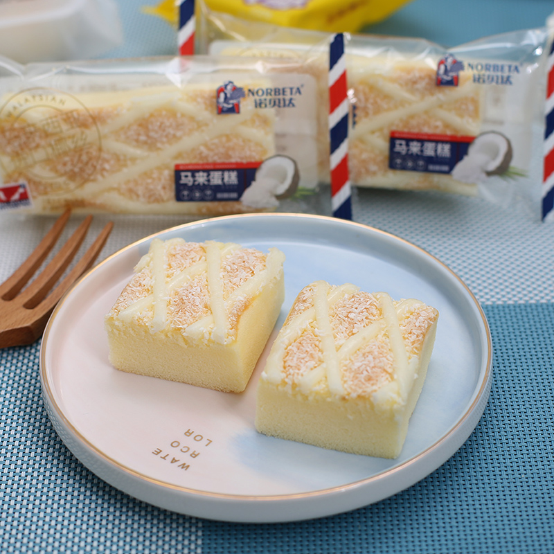 诺贝达马来蛋糕椰丝学生早餐小蛋糕点心乳酪手撕西式