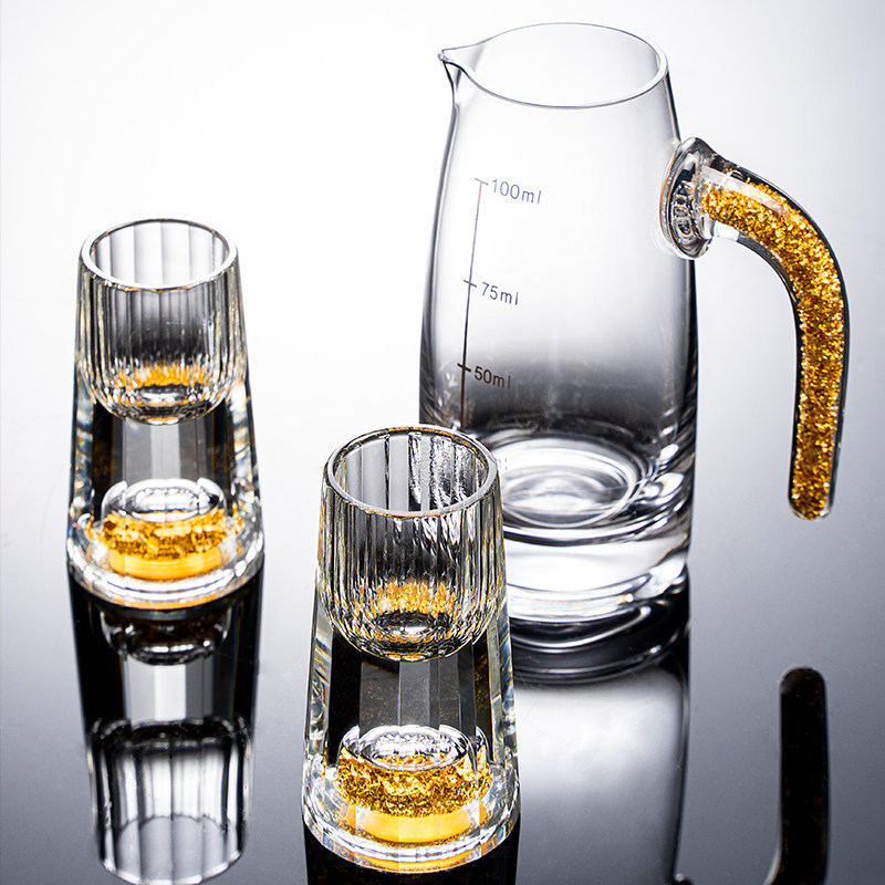金箔小号金山江山一品中式杯中子弹一口高档白酒杯
