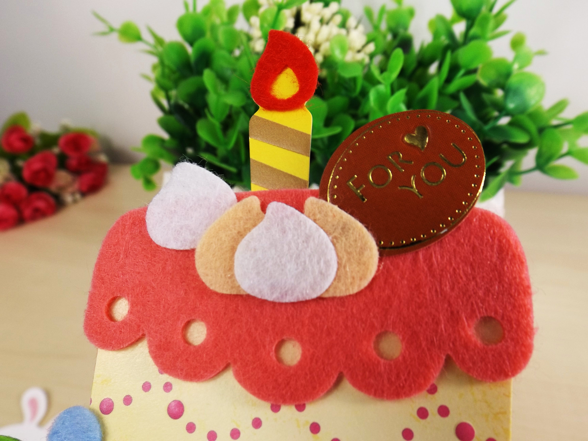 台湾四季创意手工生日祝福贺卡甜甜圈异形卡片闺蜜贺卡