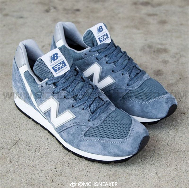 new balance/nb 美产996系列男子蓝色复古休闲慢跑鞋 m996chg/ccg