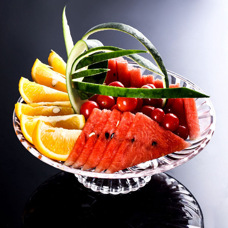 果盘小吃塑料亚克力架子ktv家用客厅专用水果果盆