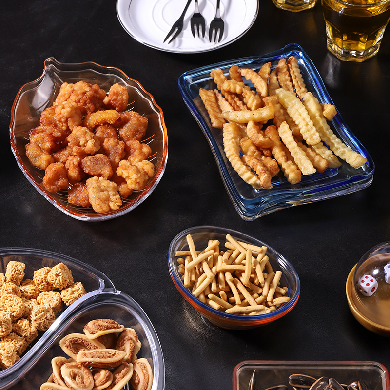 果碟酒吧ktv彩色亚克力小吃pc瓜碟小碟碟子果盆