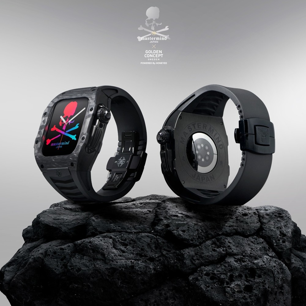 mmj骷髅联名瑞典古德康赛黑武士限售iwatch7改装智能手表手环表带