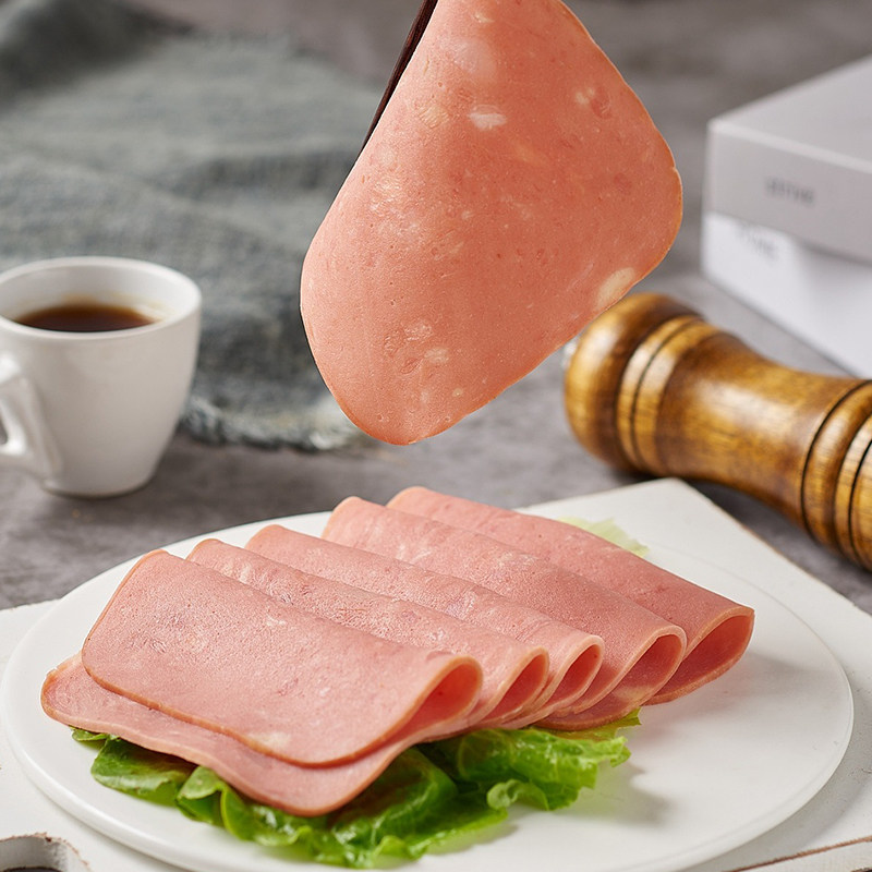 切片火腿大成香肠手抓汉堡三明治台畜方火腿袋装火腿