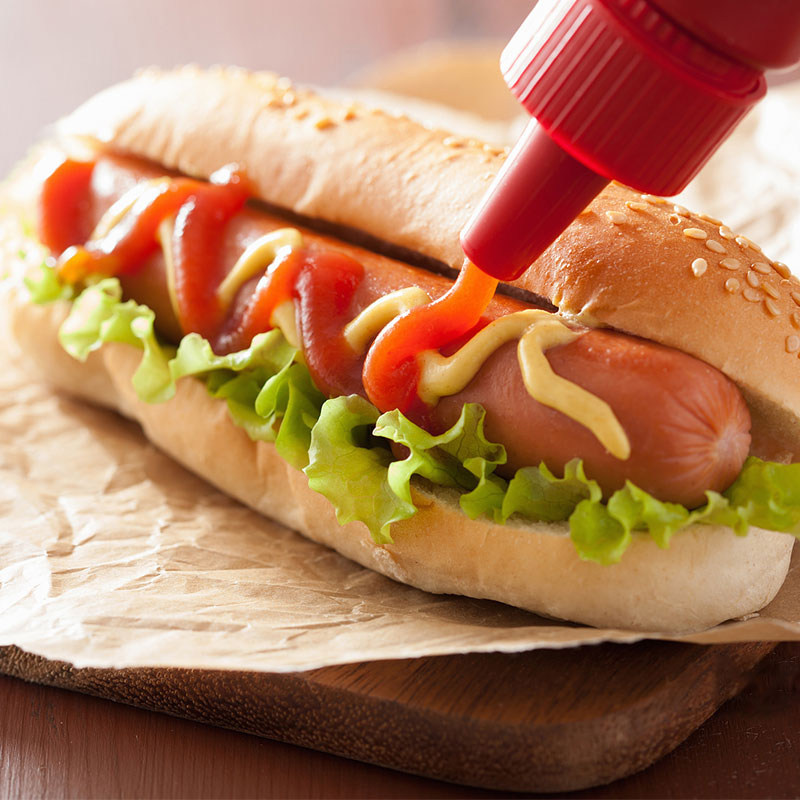 热狗荷美尔惠选鸡肉脆皮1kg法兰克福面包早餐三明治香肠