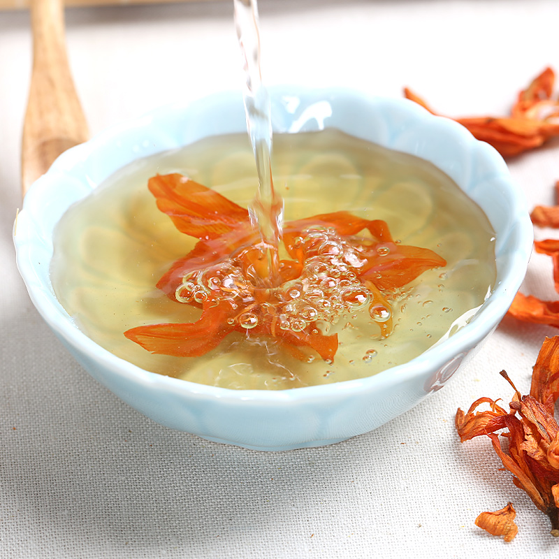 益轩堂罐装百合花茶百合茶兰州百合花安神助眠茶睡眠茶养生茶