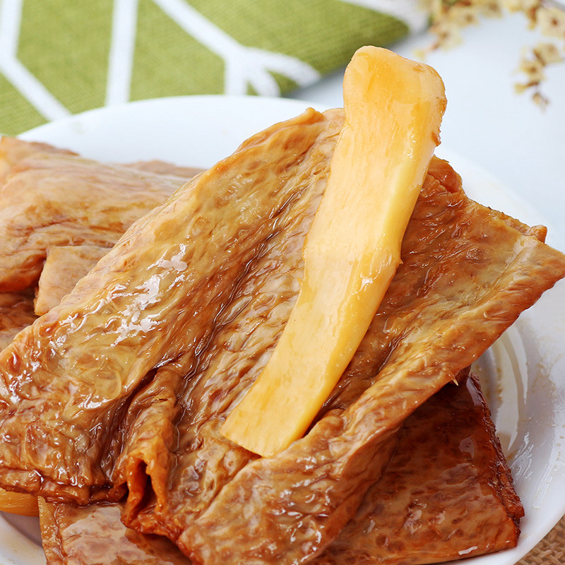 素食佛家纯素食品手撕素肉卷豆干小零食人造肉豆制品笋尖素肉豆卷