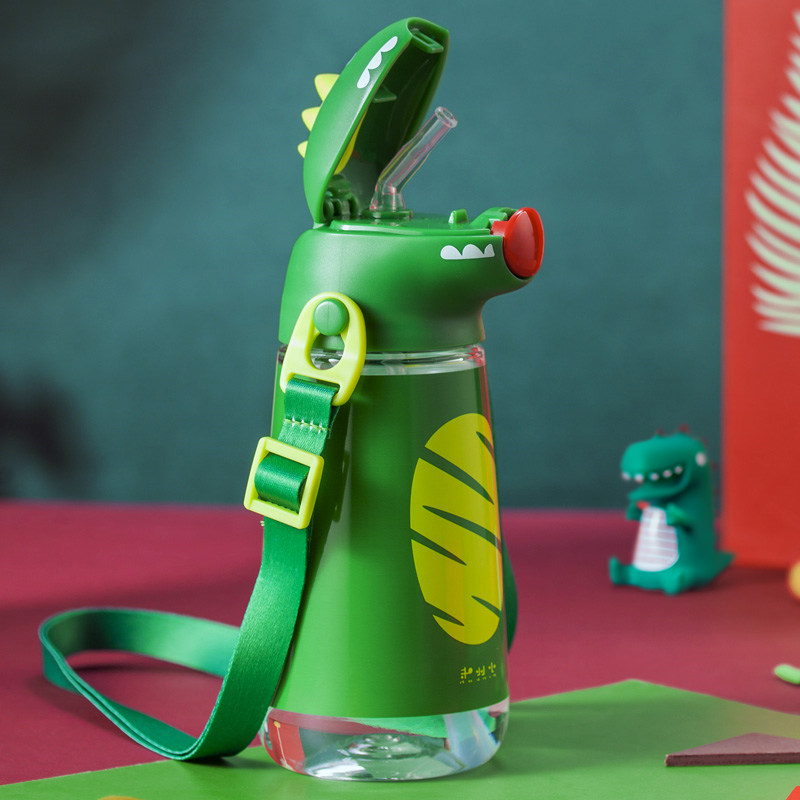 恐龙宝宝喝水杯子吸管外出夏季幼儿园3岁小孩饮水水杯