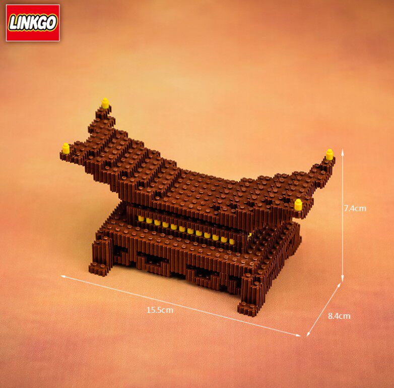 linkgo串联小颗颗粒拼装积木木剑兼容乐高鬼灭之刃塑料积木