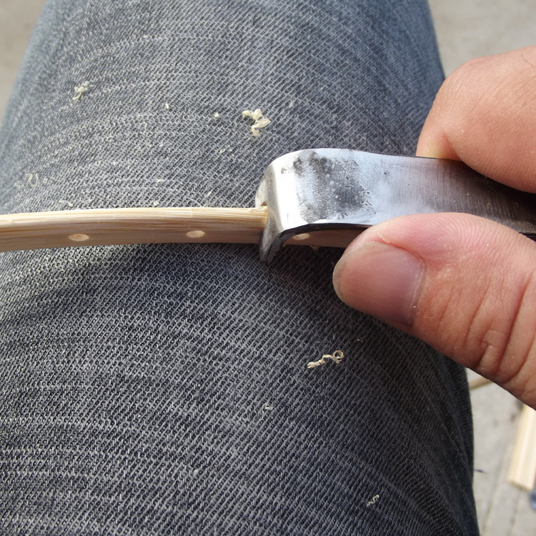 7字型圆弧刀修型刀鸟笼手工工具定制竹笼竹鸟笼竹条拉刀笼条刮刀