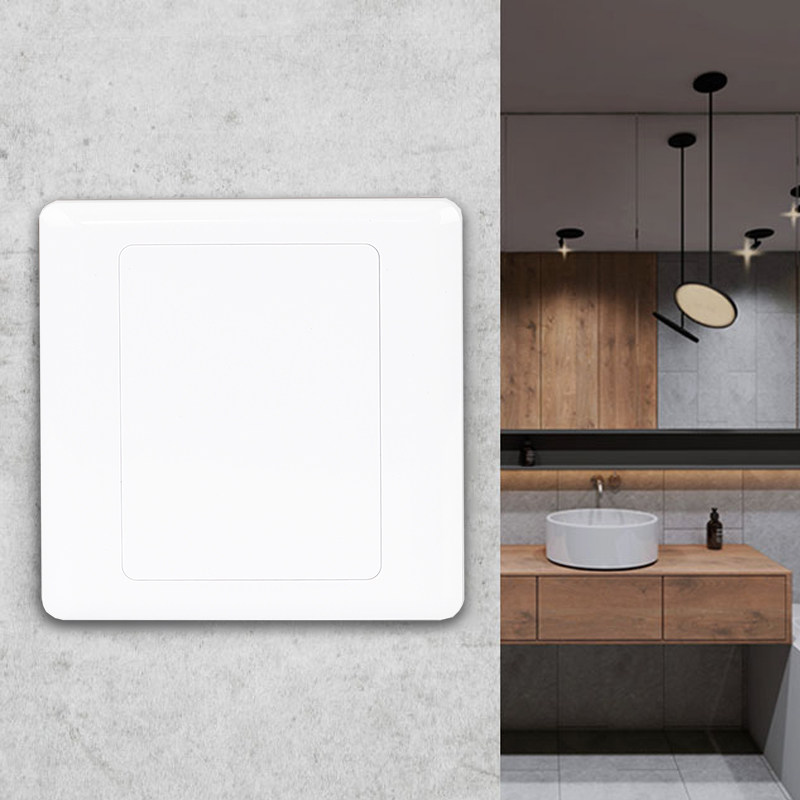 86型白色空白面板开关插座面板白板大板盖板