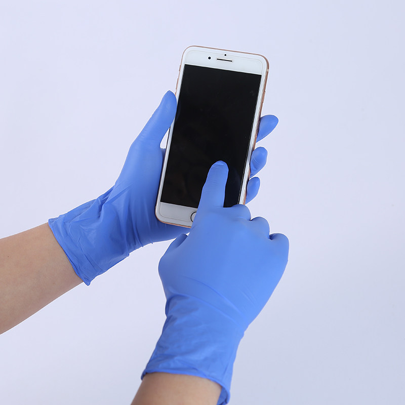 爱洁仕一次性丁腈橡胶乳胶皮pvc护手套/美容牙科餐饮食品防油水女